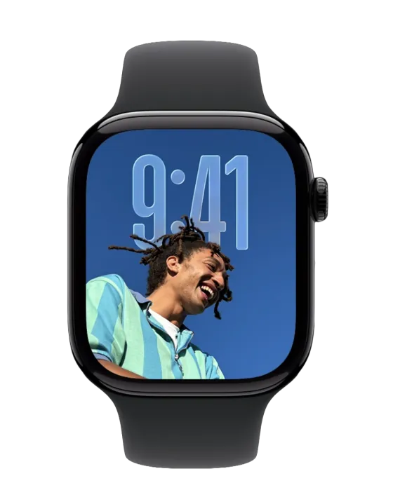 Apple Watch mostrando notificación de Rankiamos: monitoreo SEO subió a #3 con +2 posiciones en Google Colombia