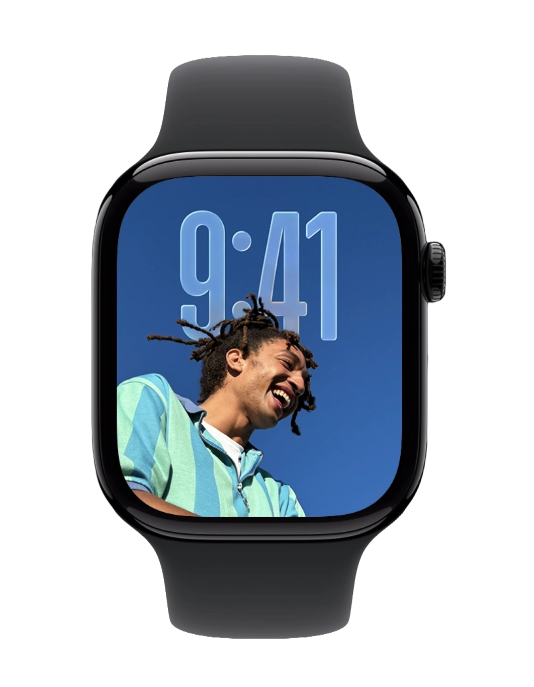Apple Watch mostrando notificación de Rankiamos: monitoreo SEO subió a #3 con +2 posiciones en Google Colombia